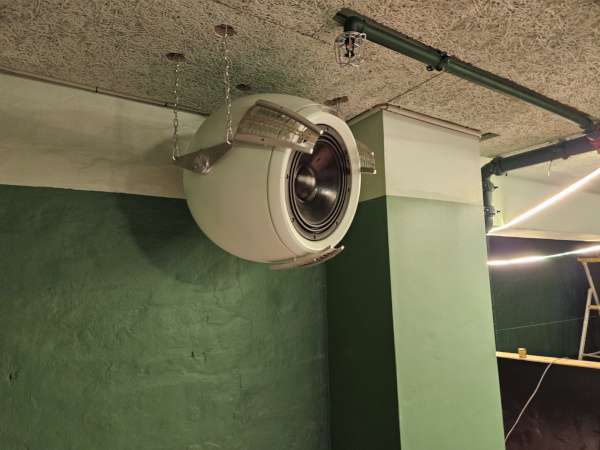 EBTB loudspeakers installed in a bar in Stockholm