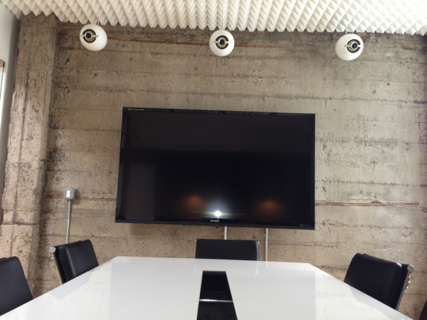 EBTB loudspeakers in an office interior in California
